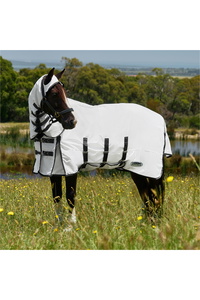 2026 WeatherBeeta Comfitec Sweet Itch Shield Fly Sheet Combo 1029972 - White / Charcoal